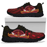 American Samoa Sneakers - Polynesian Patterns Warrior - Polynesian Pride