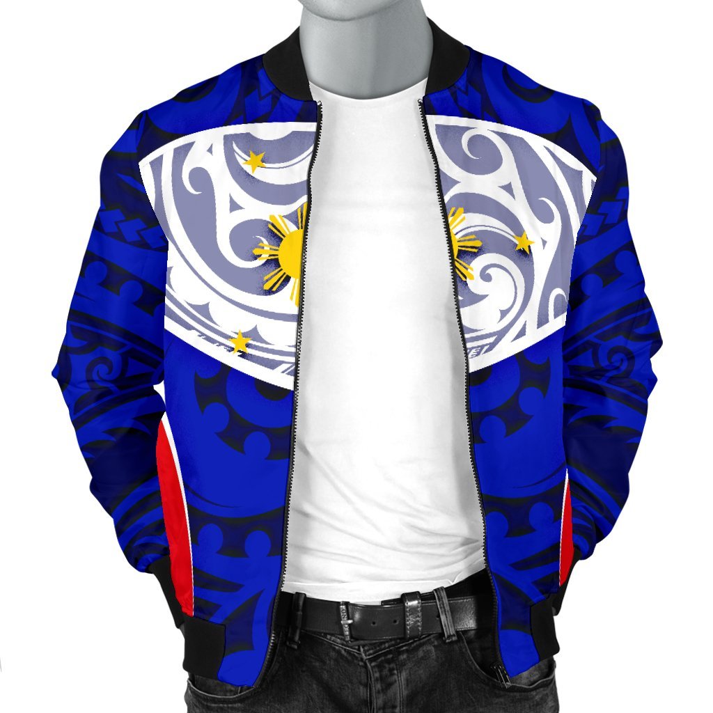 Philippines Men's Bomber Jacket - Polynesian Sport Style - Polynesian Pride