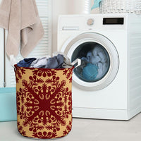 Hawaiian Quilt Vintage Laundry Basket AH - Polynesian Pride