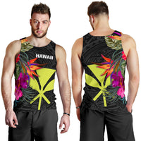 Hawaii Men's Tank Top - Hibiscus Polynesian Pattern - Polynesian Pride