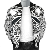 Polynesian Men's Bomber Jackets - Guam Flag, Seal with Maui Moana Tattoo - Polynesian Pride