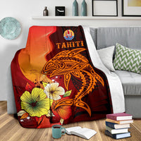 Tahiti Premium Blankets - Tribal Tuna Fish - Polynesian Pride