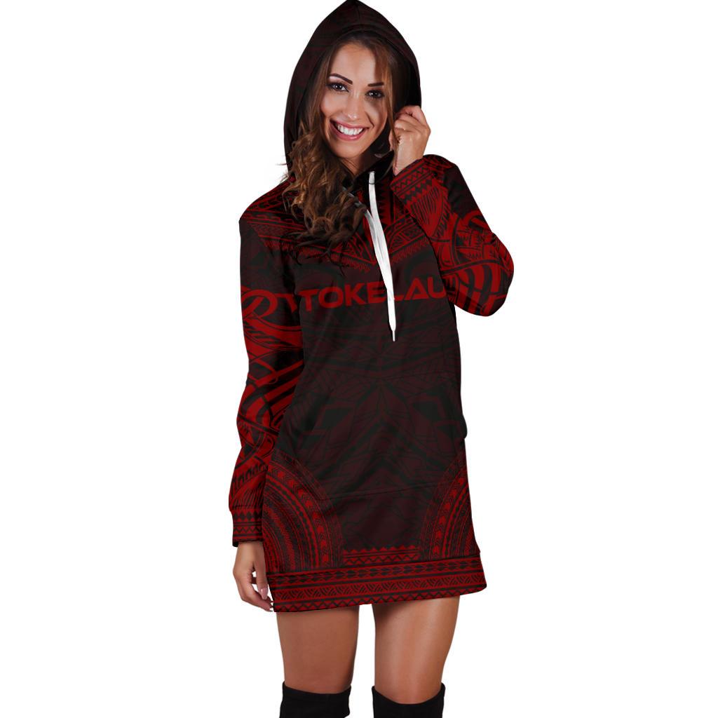 Tokelau Women's Hoodie Dress - Polynesian Red Chief - Polynesian Pride