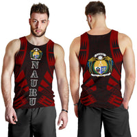 Nauru Men Tank Top - Polynesian Tattoo Red - Polynesian Pride