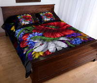 Blooming Flower Quilt Bed Set - Polynesian Pride