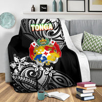 Mate Ma'a Tonga Rugby Premium Blanket Polynesian Unique Vibes - Black - Polynesian Pride