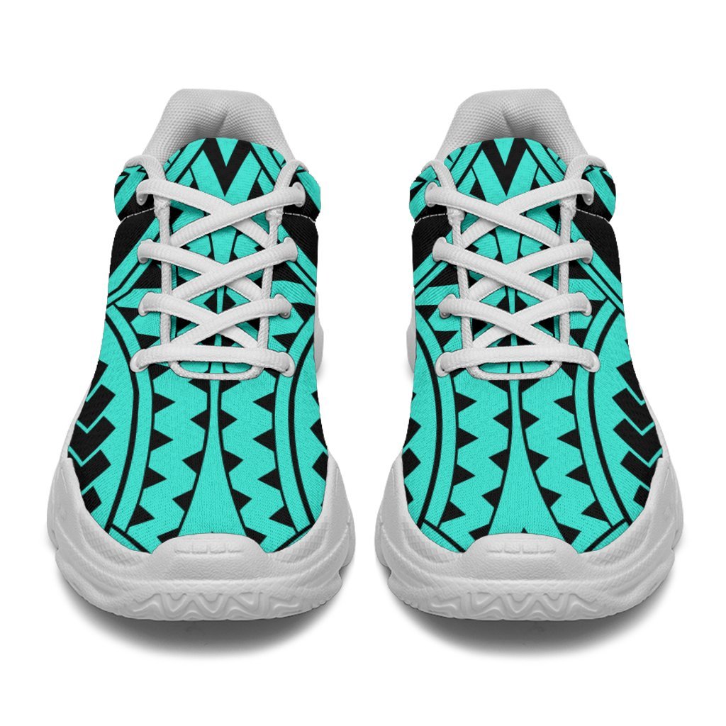 Polynesian Tradition Turquoise Chunky Sneakers - Polynesian Pride