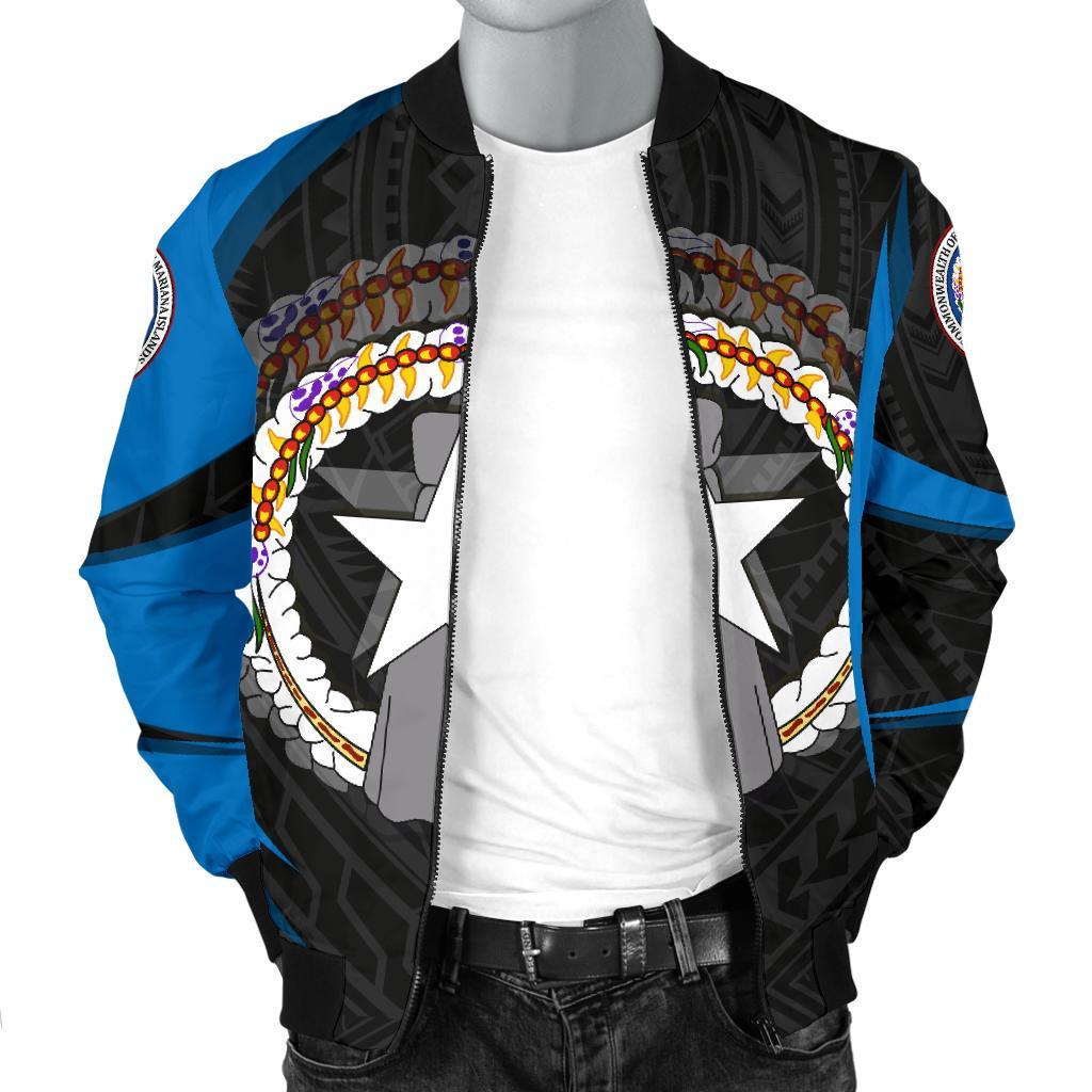 Northern Mariana Islands Bomber Jacket (Men) - Northern Mariana Islands Spirit - Polynesian Pride
