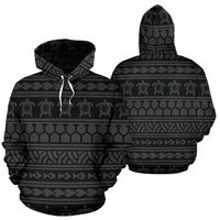 Hawaii Hoodie Polynesian Tattoo Tribal Gray Pullover - Polynesian Pride