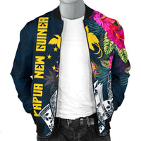 Papua New Guinea Men's Bomber Jacket - Summer Vibes - Polynesian Pride