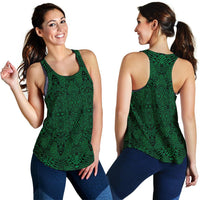 Polynesian Lauhala Mix Green Women's Racerback Tank Top - Polynesian Pride