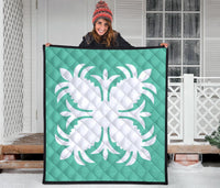 Hawaiian Premium Quilt Royal Pattern - Seafoarm - A2 Style - Polynesian Pride