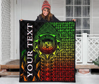 Hawaii Custom Personalised Premium Quilt - Hawaii Seal Rocket Style (Reggae) - Polynesian Pride