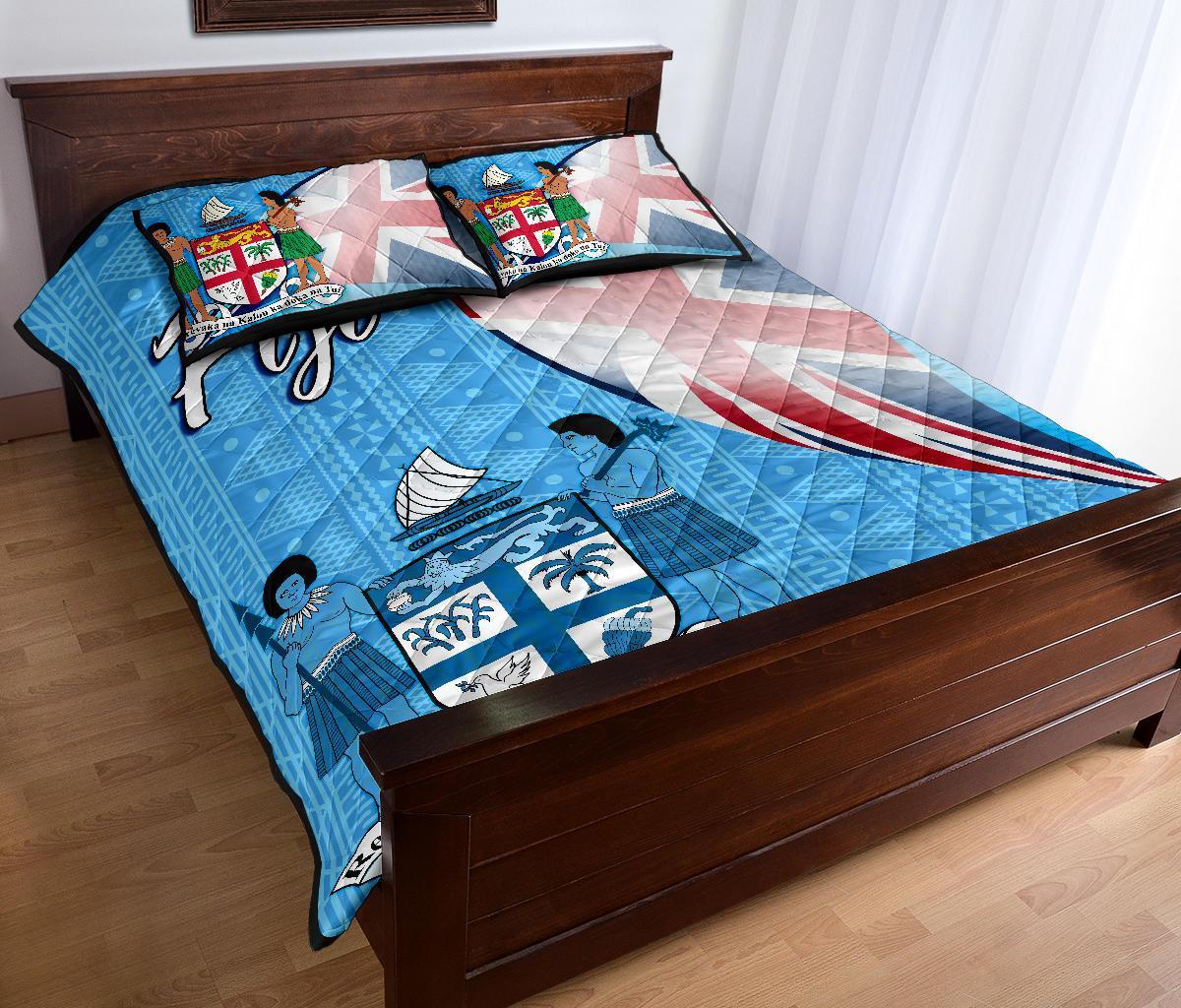 Fiji Polynesian Quilt Bed Set - Fiji Flag - Polynesian Pride