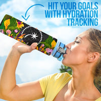 Chuuk State Hydro Tracking Bottle - Seal Spiral Polynesian Patterns - Polynesian Pride