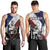 Hawaii Kanaka Cover Kakau Polynesian King Men's Tank Top Blue - Polynesian Pride