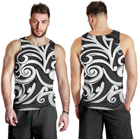 Polynesian Maori Ethnic Ornament Gray Hawaii Men's Tank Top - Polynesian Pride