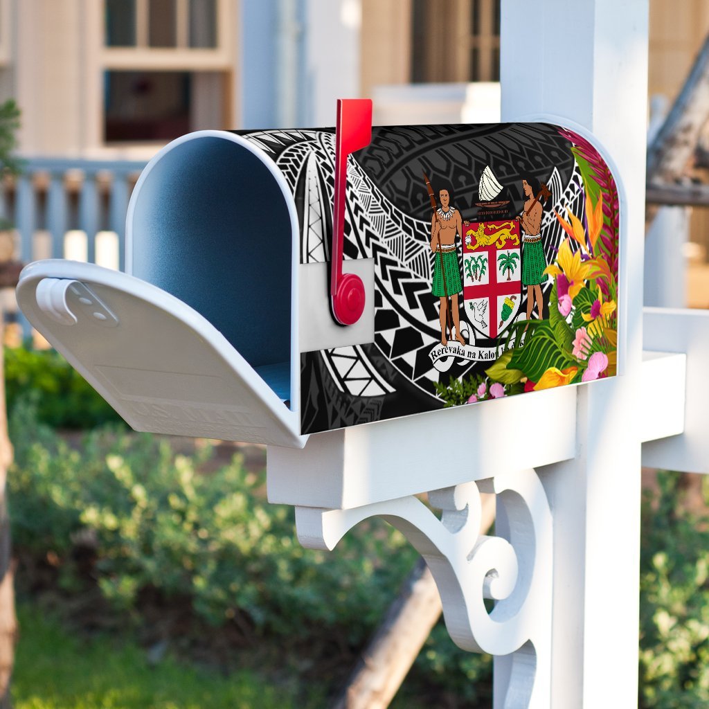 Fiji Mailbox Cover - Tropical Flowers Style - Polynesian Pride