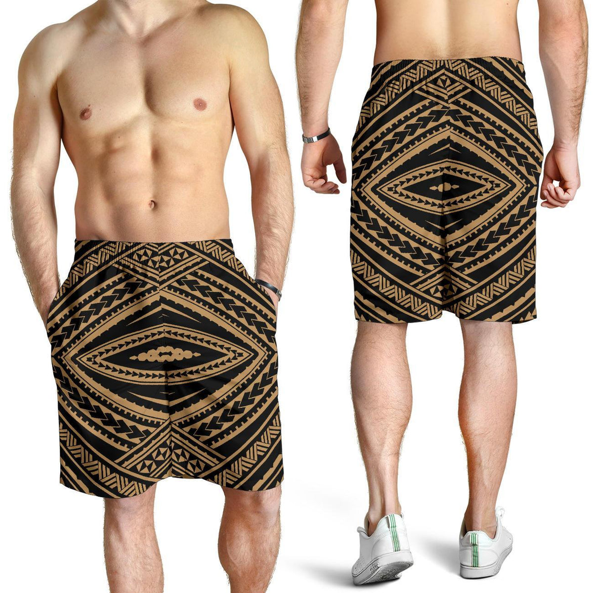 Polynesian Tatau Gold Men's Short - Polynesian Pride