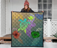 Hawaii Turtle Polynesian Premium Quilt - Tag Style - Polynesian Pride