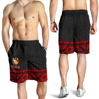 Tonga All Over Print Men's Short - Red Polynesian - Polynesian Pride