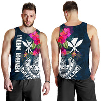 Hawaii Men's Tank Top - Polynesian Hibiscus with Summer Vibes - Polynesian Pride