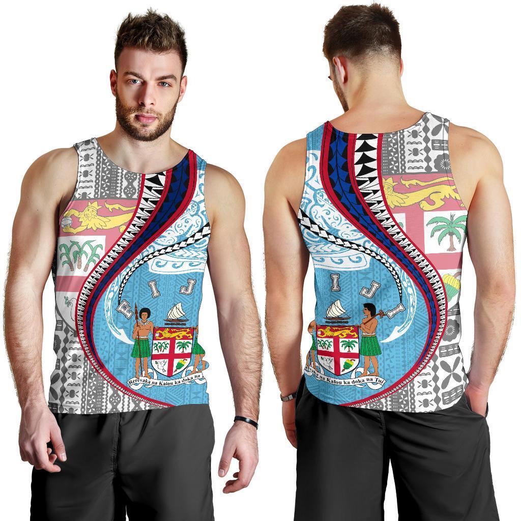 Fiji Men's Tank Top Kanaloa Tatau Gen FJ - Polynesian Pride