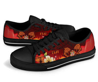 Fiji Low Top Shoes - Tribal Tuna Fish - Polynesian Pride