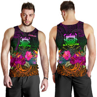 Tuvalu Men's Tank Top - Summer Hibiscus - Polynesian Pride