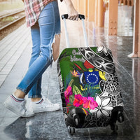 Cook Islands Luggage Covers - Turtle Plumeria Banana Leaf - Polynesian Pride