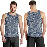 Polynesian Culture Blue White Hawaii Men's Tank Top - Polynesian Pride
