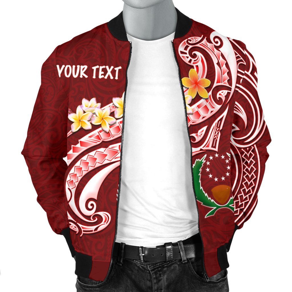 Pohnpei Personalised Men's Bomber Jacket - Pohnpei Seal Polynesian Patterns Plumeria - Polynesian Pride