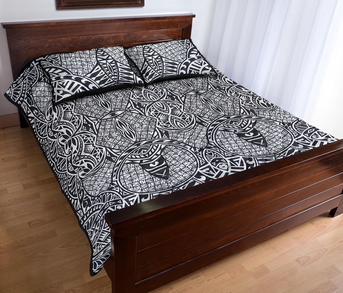 Hawaii Quilt Bed Set Polynesia Lauhala Mix AH - Polynesian Pride