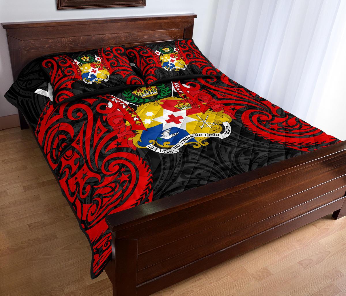 Tonga Polynesian Custom Personalised Quilt Bed Set - Tongan Spirit - Polynesian Pride