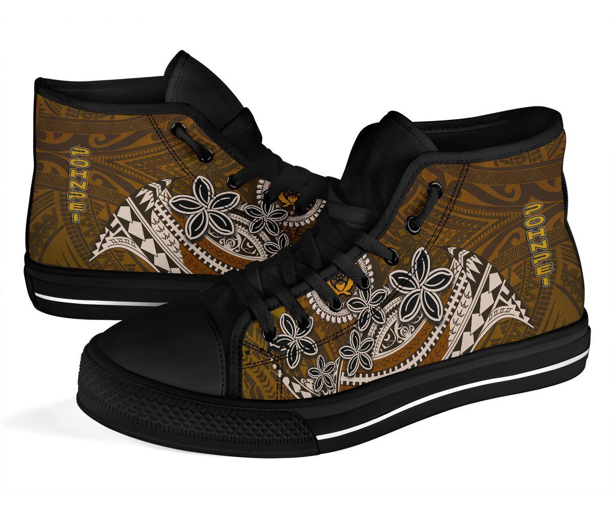 Pohnpei High Top Shoes - Polynesian Boar Tusk - Polynesian Pride