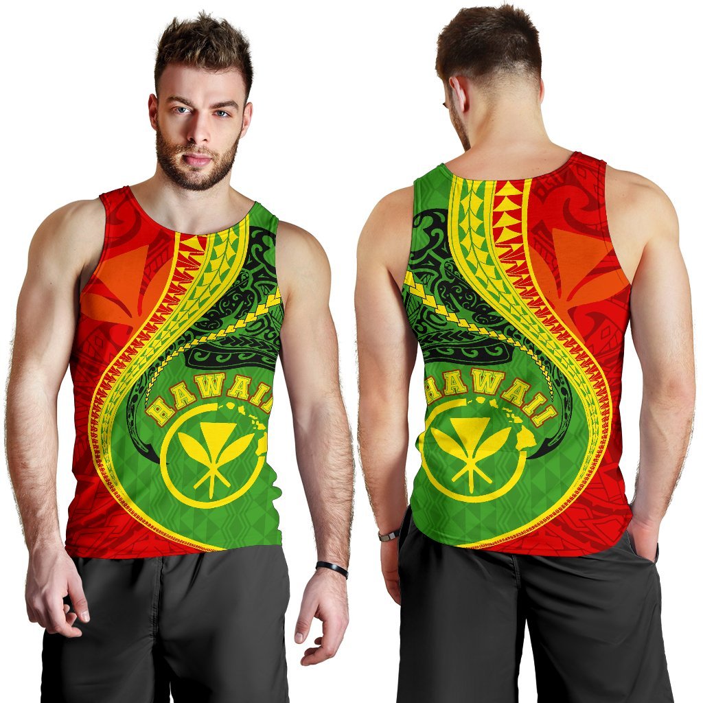Kanaka Maoli Men's Tank Top Hawaii Kanaloa Tatau - Polynesian Pride