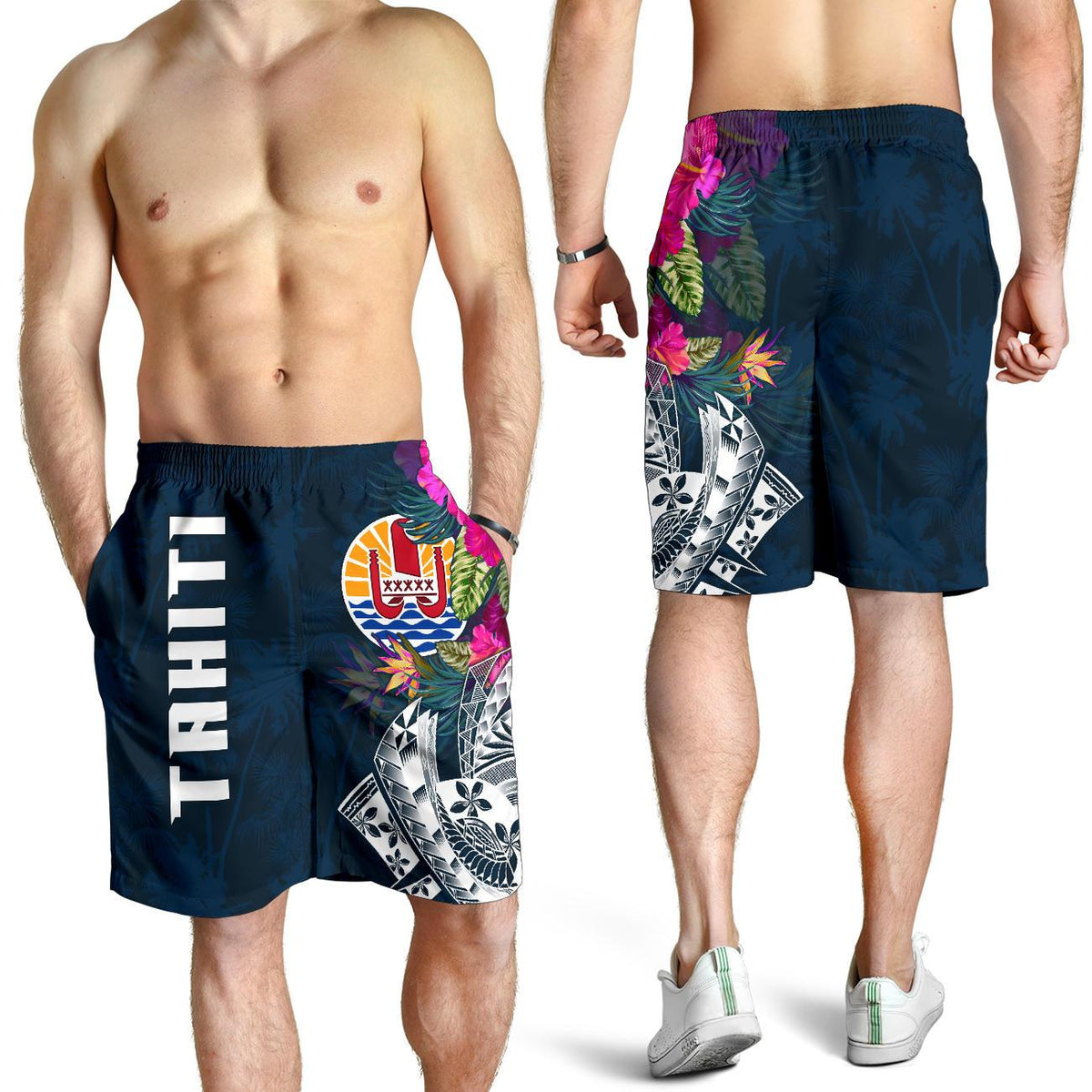 Tahiti Men's Shorts - Tahiti Summer Vibes - Polynesian Pride