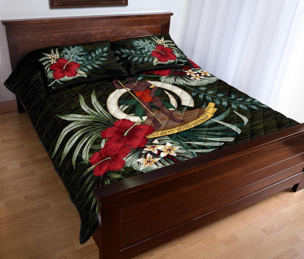 Vanuatu Polynesian Quilt Bed Set - Special Hibiscus - Polynesian Pride