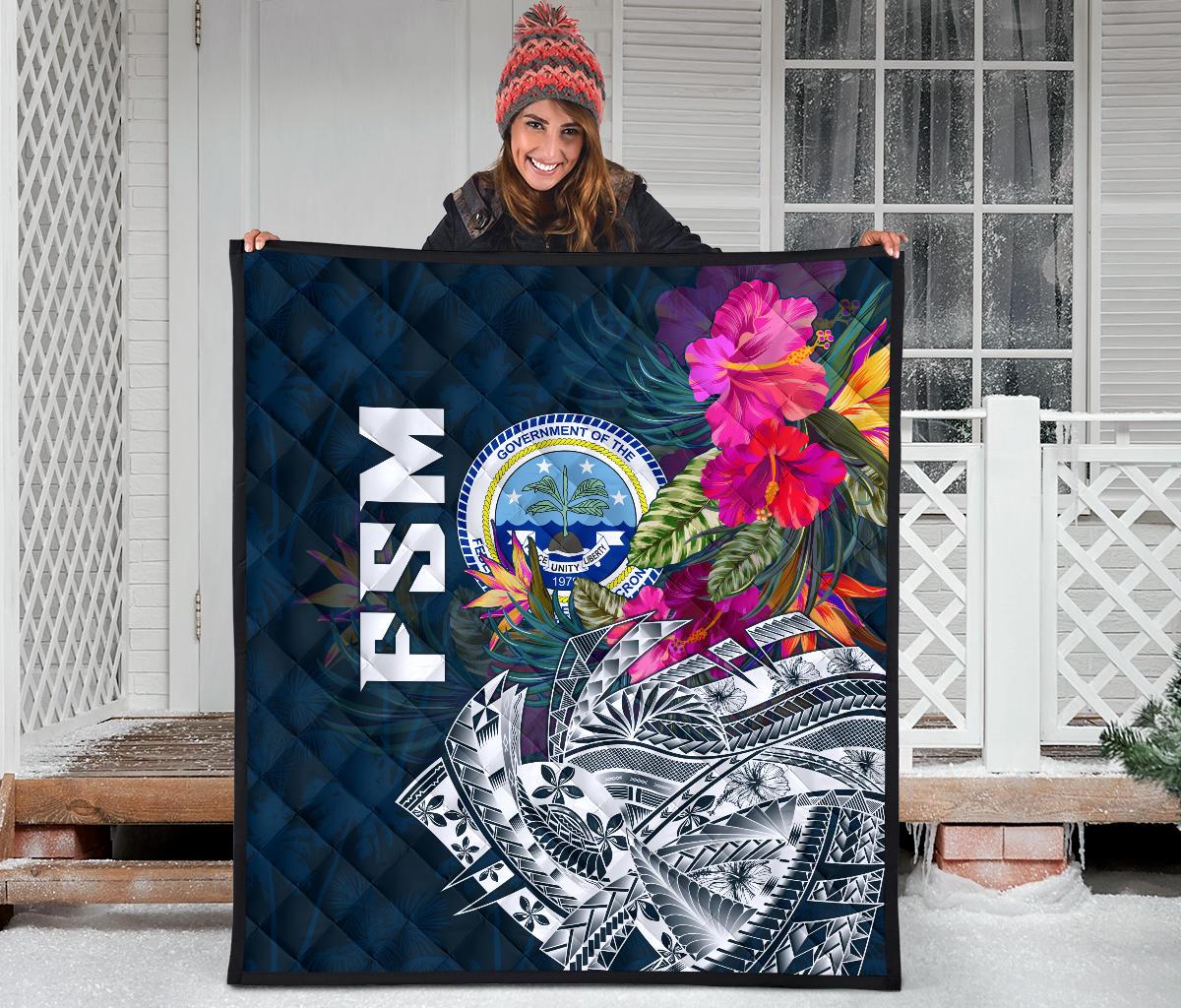 Federated States Of Micronesia Premium Quilt - Summer Vibes - Polynesian Pride