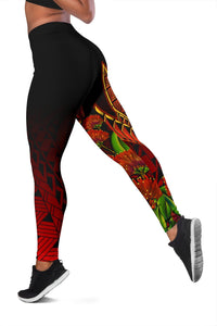 Polynesian Hawaii Women's Leggings - Ohia Lehua - Polynesian Pride