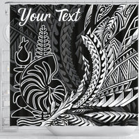 New Caledonia Shower Curtains - Coat of Arms Custom Personalised Wings Style - Polynesian Pride