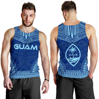 Guam Men's Tank Top - Polynesian Chief Flag Version - Polynesian Pride