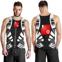 Wallis And Futuna Men Tank Top - Polynesian Tattoo Black - Polynesian Pride