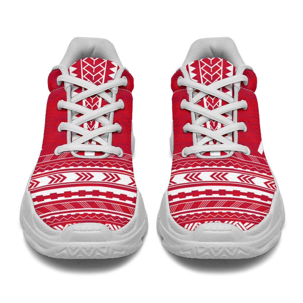 Tahiti Chunky Sneakers - Polynesian Chief Flag Version - Polynesian Pride