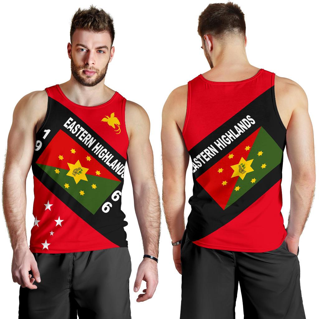 Papua New Guinea Men's Tank Top - Eastern Highlands Province - Polynesian Pride