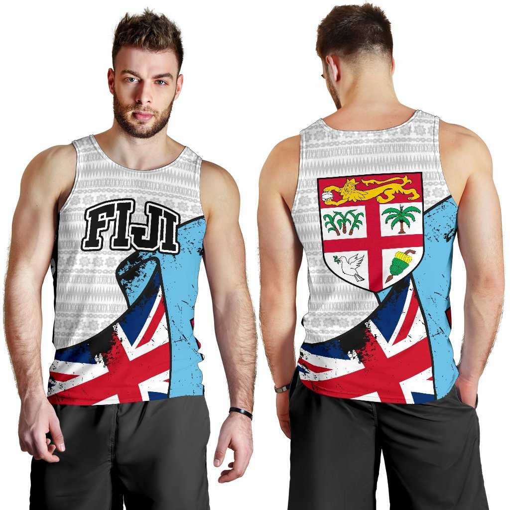 Fiji Special White Men's Tank Top A0 White - Polynesian Pride