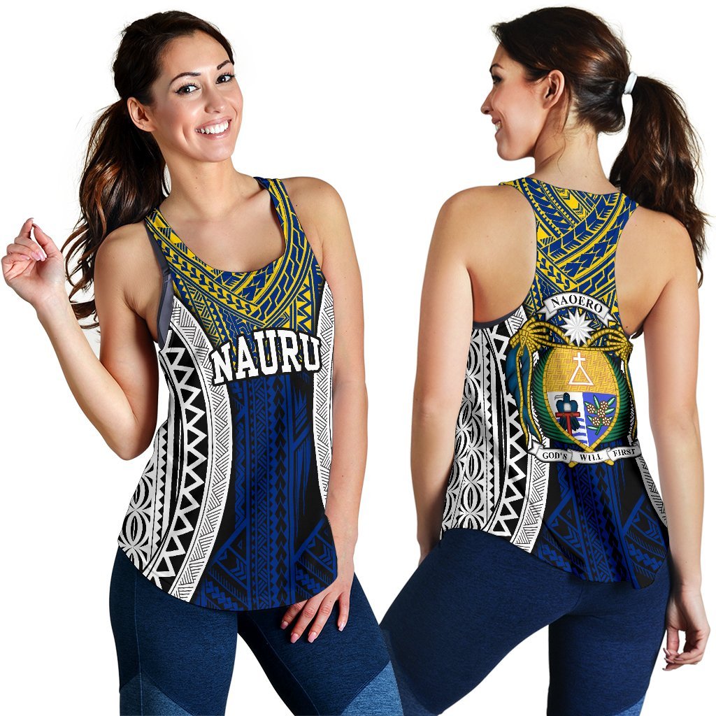 Nauru Special Women's Racerback Tank Top A0 - Polynesian Pride