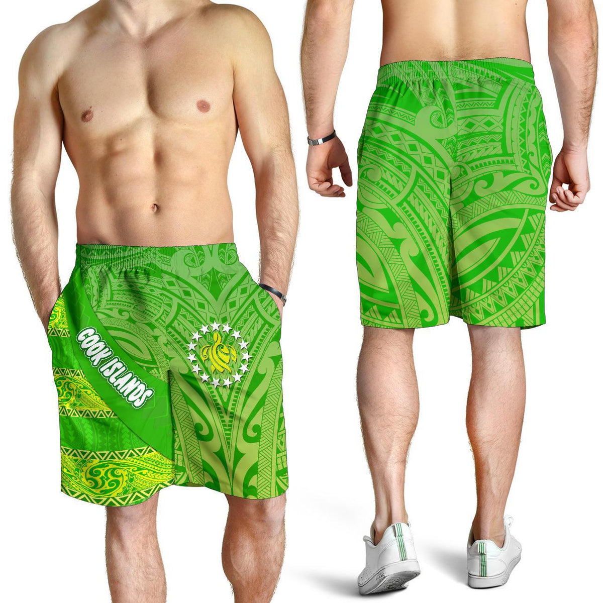 Combo Men Tank Top and Men Short Cook Islands Polynesian Victorian Vibes - Polynesian Pride