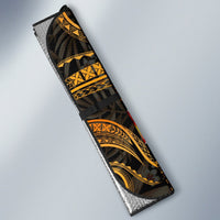Vanuatu Auto Sun Shades - Gold Plumeria - Polynesian Pride