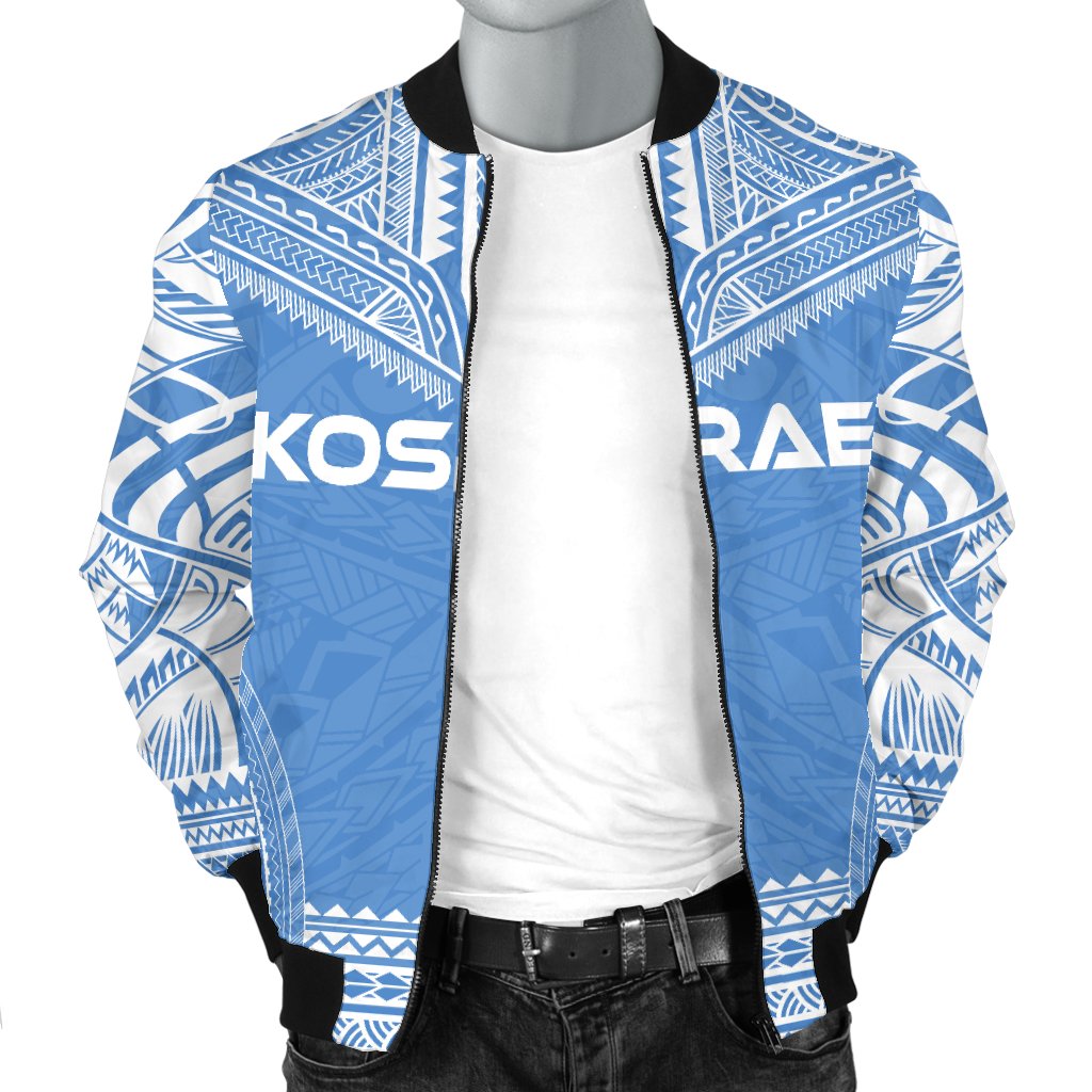 Kosrae Flag Polynesian Chief Men's Bomber Jacket - Polynesian Pride